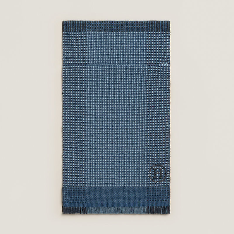巻物 103 Cachecol Soleil d'Hiver - Azul | Hermès Brasil